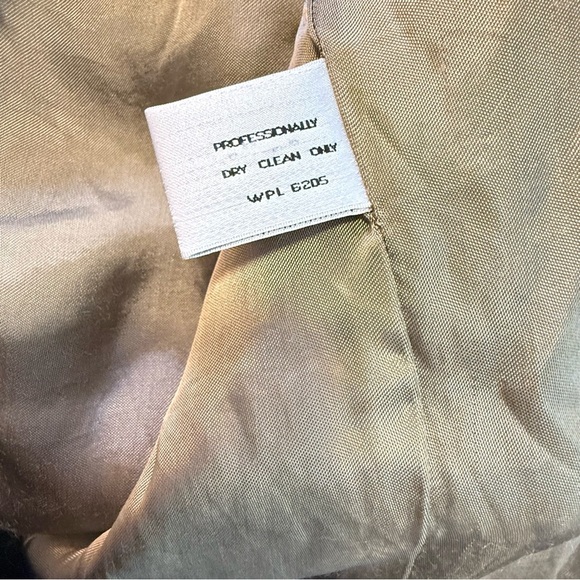 Women's Tan Double-Breasted Coat - Picture 6 of 7